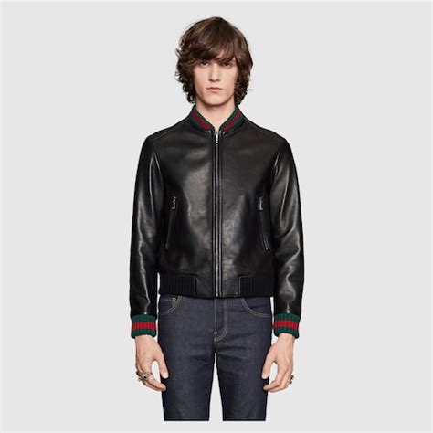 leather gucci jacket 80s|gucci leather jacket price.